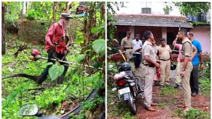 എരഞ്ഞോളി ബോംബ് സ്ഫോടനം: വീടിന്റെ പറമ്പിലും പരിസരത്തും കാട് വെട്ടിത്തെളിച്ച് പരിശോധന