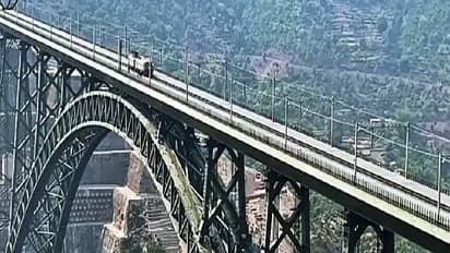 World’s Highest Railway Bridge: Railways conducts successful trial run on Chenab Bridge