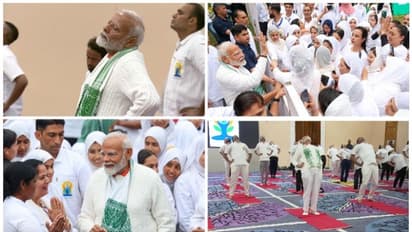 'ലോകത്ത് യോഗ ചെയ്യുന്നവരുടെ എണ്ണം ദിനംപ്രതി കൂടുന്നു'; ശ്രീനഗറിൽ യോഗയിൽ പങ്കെടുത്ത് പ്രധാനമന്ത്രി