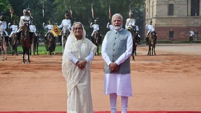 Bangladeshi Prime Minister Sheikh Hasina receives warm welcome in India (WATCH)