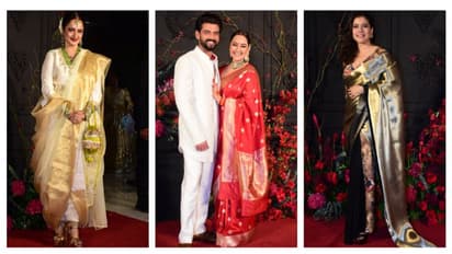 Sonakshi Sinha, Zaheer Iqbal Wedding: Rekha, Kajol, Sanjay Leela Bhansali and others grace occasion [PICTURES]