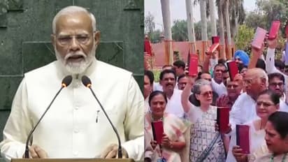 പതിനെട്ടാം ലോക്സഭയുടെ ആദ്യ സമ്മേളനത്തിന് തുടക്കം; എംപിമാരുടെ സത്യപ്രതിജ്ഞ ആരംഭിച്ചു, ആദ്യം മോദി