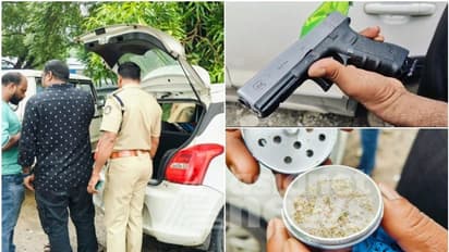 രഹസ്യ വിവരത്തിന്റെ അടിസ്ഥാനത്തിൽ പരിശോധന; കാറില് നിന്ന് കണ്ടെത്തിയത് എയർഗണും കഞ്ചാവും, 4 യുവാക്കൾ പിടിയിൽ