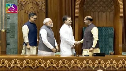 'You bowed down when shaking hands with PM': Rahul Gandhi criticizes Lok Sabha Speaker