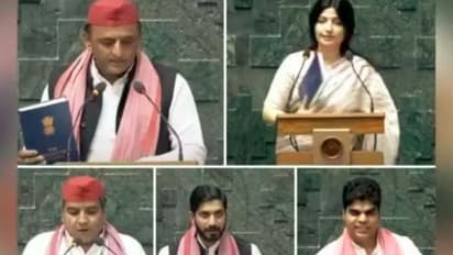 ಇಬ್ಬರಲ್ಲ ಮೂವರಲ್ಲ ಇಂದು ಸಂಸದರಾಗಿ ಪ್ರಮಾಣವಚನ ಸ್ವೀಕರಿಸಿದ ಅಖಿಲೇಶ್ ಯಾದವ್‌ ಕುಟುಂಬದ ಐವರು...!