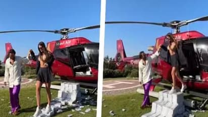 കാമുകിക്കായി പണംകൊണ്ട് പരവതാനി വിരിച്ച് ബിസിനസുകാരൻ, 'പണത്തേക്കാൾ സ്നേഹം നിന്നോടെ'ന്ന് കുറിപ്പും