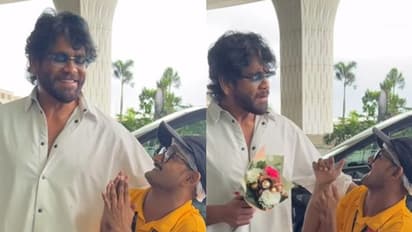 WATCH: Nagarjuna meets and hugs disabled fan after his guards pushed him says, 'Humari galti...'