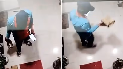 Caught on camera: Zomato delivery agent 'steals' food in Bengaluru, sparks online debate (WATCH)
