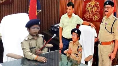 9-year-old brain tumor patient Ranveer Bharti turns IPS officer for a day in Varanasi [WATCH]