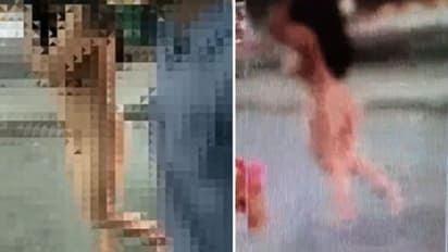 ಶಾಕಿಂಗ್ ವಿಡಿಯೋ: ಜನಸಂದಣಿಯ ರಸ್ತೆಯಲ್ಲಿ ಬೆತ್ತಲಾಗಿ ಓಡಾಡಿದ ಮಹಿಳೆ 