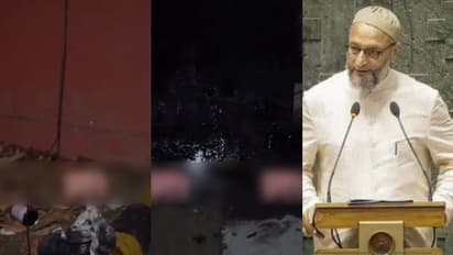 അസദുദ്ദീൻ ഒവൈസിയുടെ ദില്ലിയിലെ വസതിക്ക് നേരെ കരി ഓയിൽ ഒഴിച്ചു, ജയ് ഇസ്രായേൽ എന്ന പോസ്റ്ററും പതിച്ചു