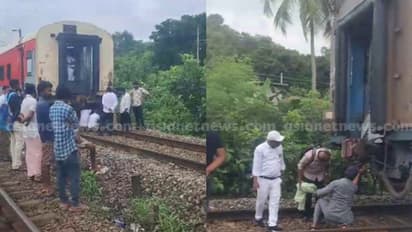ചെറുതുരുത്തി വള്ളത്തോൾ നഗറിൽ ഓടിക്കൊണ്ടിരുന്ന ട്രെയിനിൻ്റെ എഞ്ചിനും ബോഗിയും വേര്പെട്ടു; വൻ അപകടം ഒഴിവായി