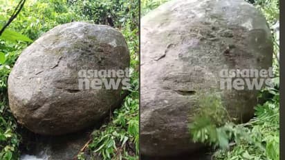 ഉഗ്രശബ്ദത്തോടെ കൂറ്റൻ പാറക്കല്ല് അടർന്നു വീണു, ഉരുൾ പൊട്ടിയെന്ന് സംശയം,അപകട സാധ്യത; ആളുകളെ മാറ്റിപാർപ്പിച്ചു