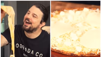 ഇത് മൊത്തം ചീസാണല്ലോ എന്ന് കമന്റുകൾ ; വെെറലായി ഒരു വ്യത്യസ്ത ചീസ് പിസയുടെ വീഡിയോ