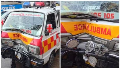 കുന്നംകുളത്ത് ആംബുലൻസും ഓട്ടോറിക്ഷയും കൂട്ടിയിടിച്ച് അപകടം; ആംബുലന്സിലുണ്ടായിരുന്ന രോഗി മരിച്ചു