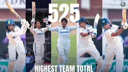 ಮಹಿಳಾ ಟೆಸ್ಟ್: ಮೊದಲ ದಿನವೇ ಟೀಂ ಇಂಡಿಯಾ ವಿಶ್ವದಾಖಲೆಯ 525 ರನ್..!