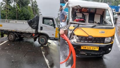 കരുമലയിലെ അപകടവളവില് വീണ്ടും വാഹനാപകടം; രണ്ട് പേര്ക്ക് ഗുരുതര പരിക്ക്