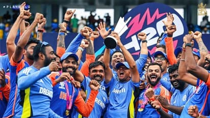 Dravid signs off as India coach with T20 WC high; The Wall's stirring roar with trophy wins hearts (WATCH)