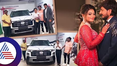 ಹೊಸ ಕಾರ್ ಖರೀದಿಸಿದ ಖುಷಿಯಲ್ಲಿ ಜಗಪ್ಪ-ಸುಶ್ಮಿತಾ ದಂಪತಿ