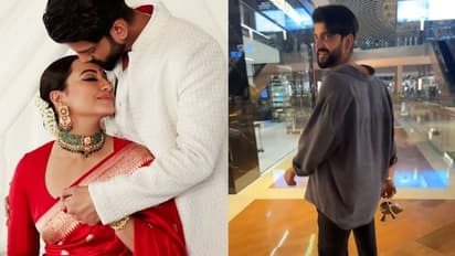 Sonakshi Sinha calls husband Zaheer Iqbal 'greenest flag' as he carries her heels; video goes viral | WATCH