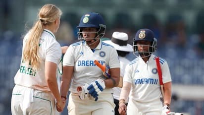 India clinch convincing 10-wicket win over South Africa in one-off women's Test; WATCH team celebration