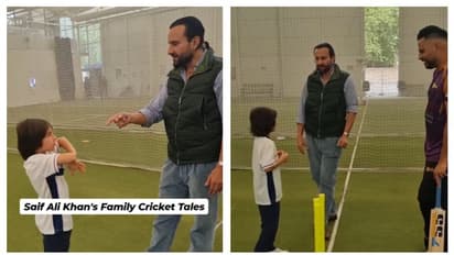 Saif Ali Khan shares story of family's cricket legacy with son Taimur who bats at Lord's nets [WATCH]