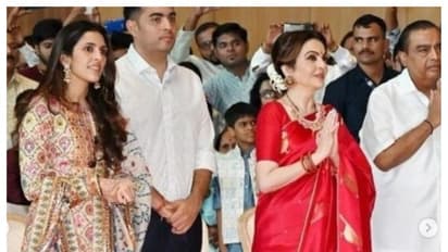Anant Ambani, Radhika Wedding: Nita, Mukesh and others attend mass wedding for the poor at Thane [PICTURES]