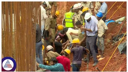 ಮಂಗಳೂರು: ಕಟ್ಟಡ ಕಾಮಗಾರಿ ವೇಳೆ ಕುಸಿತ, ಮಣ್ಣಿನಡಿ ಸಿಲುಕಿದ ಇಬ್ಬರು ಕಾರ್ಮಿಕರು