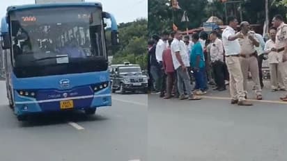 Karnataka: BRTS bus accused of reckless driving as collision kills pedestrian near Gurudatt Bhavan in Hubballi