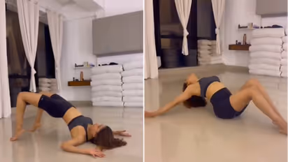 Samantha : உடம்பை வில்லாக வளைத்து தரையில் சாகசம் செய்த நடிகை சமந்தா - வைரலாகும் வேறலெவல் வீடியோ