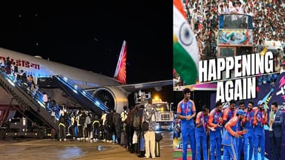 ವಿಶ್ವಕಪ್ ಗೆದ್ದು ಭಾರತಕ್ಕೆ ಬಂದಿಳಿಯುತ್ತಿದ್ದಂತೆಯೇ ಬಿಂದಾಸ್ ಸ್ಟೆಪ್ ಹಾಕಿದ ರೋಹಿತ್, ಸೂರ್ಯ, ಪಾಂಡ್ಯ