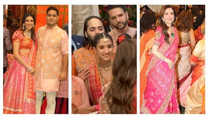 Anant Ambani, Radhika Merchant Wedding: Janhvi Kapoor, Shikhar Pahariya and others attend Mameru ceremony