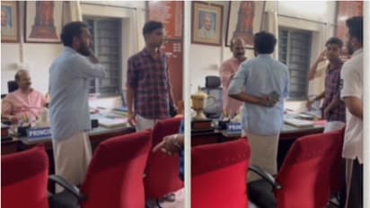 ഹൈക്കോടതി വിധി മറികടന്ന് എസ്എഫ്ഐയുടെ വിദ്യാഭ്യാസ ബന്ദ്; എൻഎസ്എസ് കോളേജിൽ കെഎസ് യു- പ്രിൻസിപ്പാൾ വാക്കേറ്റം