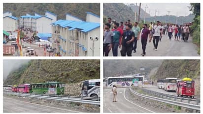 കനത്ത മഴ; അമർനാഥ് തീർത്ഥയാത്ര താത്ക്കാലികമായി നിർത്തി; അടുത്ത മാസം 19 ന് സമാപിക്കും