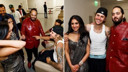 Unseen photos: Justin Bieber interacts, poses with Ambani family; Anant-Radhika share some candid moments 