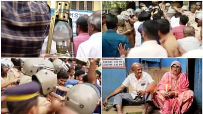 'ഇങ്ങനെ ഫ്യൂസ് ഊരിയാൽ ഞങ്ങളും ഫ്യൂസ് ഊരും', തിരുവമ്പാടി കെഎസ്ഇബി ഓഫീസിലേക്കുള്ള റാന്തൽ മാർച്ചിൽ സംഘർഷം