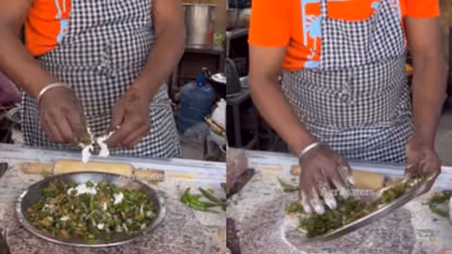 WATCH: Video of Man Stuffing Neem Leaves into Paratha Shocks Internet