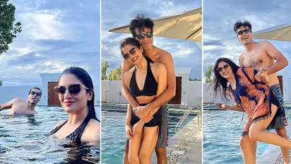  Vinay & Wife Hot Pics நீச்சல் குளத்தில் வைத்து ரொமான்ஸ்! விமலா ராமனுடன் எல்லை மீறி சில்மிஷம் செய்யும் வினய்!