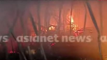 ടൂ വീലർ സ്പെയർപാർട്സ് ഗോഡൗണിൽ അഗ്നിബാധ; 5 യൂണിറ്റ് ഫയർഫോഴ്സെത്തി, സ്ഥാപനം പൂർണമായി കത്തി നശിച്ചു; ഒരു മരണം