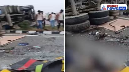 டபுள்டக்கர் பேருந்தும் பால் டேங்கர் லாரியும் மோதி கோர விபத்து! 18 தூக்கிவிசப்பட்டு பலியான பரிதாபம்! 