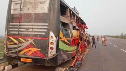 ಎಕ್ಸ್ಪ್ರೆಸ್ವೇಯಲ್ಲಿ ಹಾಲಿನ ಟ್ಯಾಂಕರ್ಗೆ ಡಬ್ಬಲ್ ಡೆಕ್ಕರ್ ಬಸ್ ಡಿಕ್ಕಿ: 18 ಜನರ ದಾರುಣ ಸಾವು