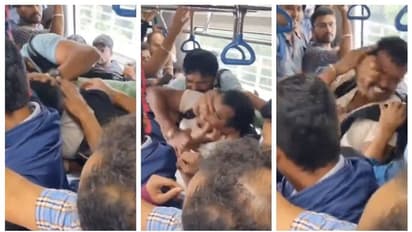 പരിസരം മറന്ന് അടി, ഇടി ; തിരക്കേറിയ 'നമ്മ മെട്രോ'യിലെ യാത്രക്കാരുടെ തമ്മില്‍ തല്ല്: വീഡിയോ വൈറൽ