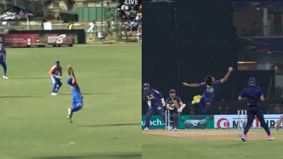 വീണ്ടുമൊരു വണ്ടര് ക്യാച്ച്; അമ്പരപ്പിക്കുന്ന ക്യാച്ചുമായി ഞെട്ടിച്ച് വീണ്ടും രവി ബിഷ്ണോയ്