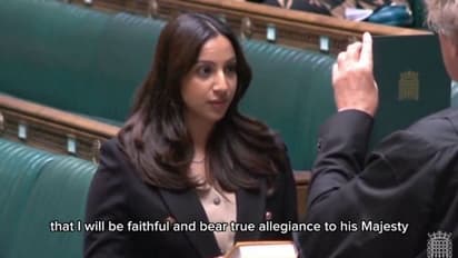 ಭಗವದ್ಗೀತೆ ಹಿಡಿದು ಪ್ರಮಾಣವಚನ ಸ್ವೀಕರಿಸಿದ ಬ್ರಿಟನ್ ಸಂಸದೆ