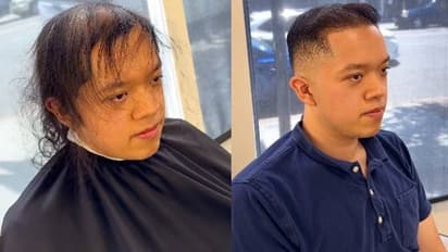 ഒന്ന് മുടി വെട്ടിയാൽ ആളുകളിങ്ങനെ മാറുമോ? യുവാവിന്റെ മാറ്റം കണ്ടമ്പരന്ന് സോഷ്യൽ മീഡിയ 