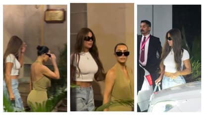 Anant Ambani, Radhika Merchant Wedding: Kim Kardashian, Khloe arrive at Mumbai airport; wave at paps [WATCH]