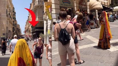 അമ്പമ്പോ ഏതാണീ സുന്ദരി? ലെഹങ്ക ചോളി ധരിച്ച് വിദേശത്ത് താരമായി ഇന്ത്യൻ യുവതി