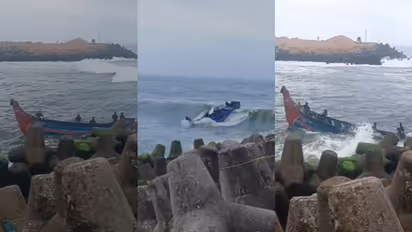 മുതലപ്പൊഴിയിൽ വള്ളം തിരയിൽപ്പെട്ട് പുലിമുട്ടിൽ ഇടിച്ച്  മുങ്ങി; രക്ഷാപ്രവർത്തനത്തിനിടെ ഫിഷറീസ് ഗാർഡിന് പരിക്ക്