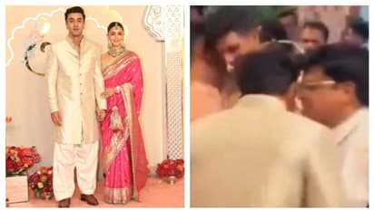 WATCH - Ranbir Kapoor's EPIC reaction goes VIRAL as guest hands over business card at Anant Ambani's wedding
