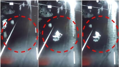 ഫുട്പാത്തിലൂടെ നടക്കവേ കാൽതെറ്റി റോഡിലേക്ക്, പാഞ്ഞെത്തിയ 2 വാഹനങ്ങളിടിച്ചു, നിർത്താതെ പോയി, ഒടുവിൽ പിടിച്ചു